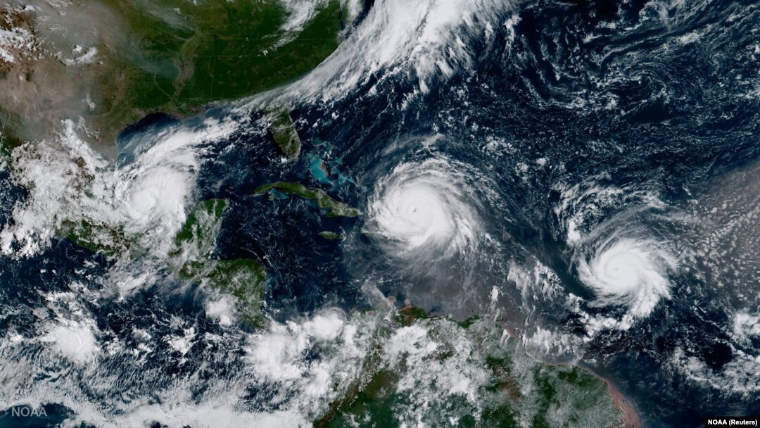 Uragani Irma, Hoze i Katia u Atlantskom okeanu - zabeleženo 7. septembra