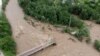 Приангарье: в городе дожди смыли мост третий раз за год