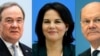 Kandidati za novog nemačkog kancelara: Armin Lašet iz demohrišćana, Analena Berbok iz Zelnih i Olaf Šolc iz Socijaldemokratske partije.