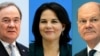 Candidații în alegerile generale din Germania: Armin Laschet (candiadtul CDU/CSU), Annalena Baerbock (Verzii) și Olaf Scholz (SPD). 