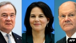 Candidații în alegerile generale din Germania: Armin Laschet (candiadtul CDU/CSU), Annalena Baerbock (Verzii) și Olaf Scholz (SPD). 