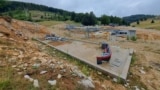 Montenegro -- Building site of Ski Center Žarski, Mojkovac, July 30, 2025.