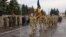 Imagine de la ceremonia de detașare a celor 18 militari moldoveni în misiunea din Bosnia și Herțegovina, 3 aprilie 2025.