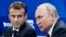 French President Emmanuel Macron (left) and his Russian counterpart, Vladimir Putin (file photo)