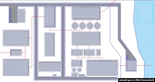 Схема завода по опреснению морской воды в Крыму