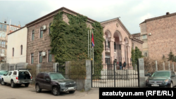 Armenia -The building of Nagorno-Karabakh's permanent representation in Yerevan, July 16, 2025.