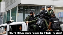 Бойцы спецназа Боливарианской национальной полиции Венесуэлы. Каракас, лето 2021 года