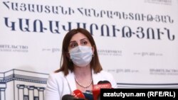 Armenia - Minister of Health Anahit Avanesian holds a news briefing in Yerevan, September 2, 2021