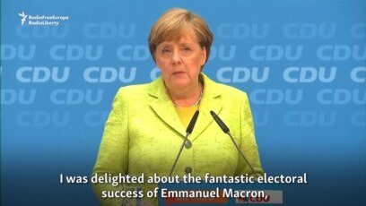 Merkel 'Delighted' By Macron's Electoral Victory