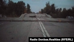 Дорога в окупованому Донецьку поблизу території аеропорту