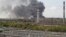Пожар на танковом заводе в Омске