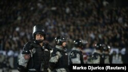 Policija na Partizanovom stadionu pred početak utakmice, ilustrativna fotografija