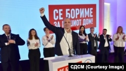 Венко Филипче, претседател на СДСМ, на почеток на кампањата за локални избори, Крушево, 29.09.2025. 