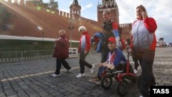 Паралимпийцы на Красной площади, Москва