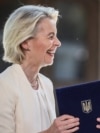 Президентка Європейської комісії Урсула фон дер Ляєн та президент України Володимир Зеленський