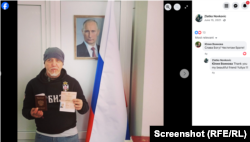 Zlatko Novkovic na mreži Facebook pokazuje da je dobio ruski pasoš u junu 2021. godine