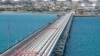 An Iranian oil terminal in Khark -- the United States has sanctioned dozens of people and entities linked to Iran's oil industry.