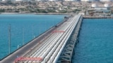 An Iranian oil terminal in Khark -- the United States has sanctioned dozens of people and entities linked to Iran's oil industry.