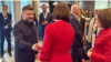 Уладзімір Зяленскі, Сьвятлана Ціханоўская і Мая Санду на сустрэчы ў Тыране