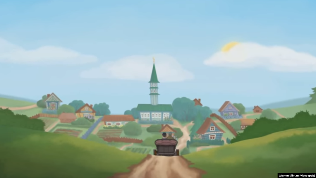 Фрагмент из мультфильма "Шүрәле" производства "Татармультфильм"