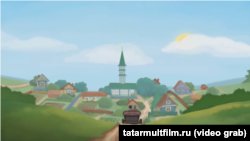 Фрагмент мультфильма производства "Татармультфильм"