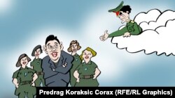 Karikatura Predraga Koraksića Coraxa