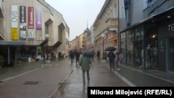 Gospodska ulica, centralna ulica u Banja Luci, jednom od gradova u kom su mali poduzetnici iz Rusije prebacivali svoje poslovanje. 