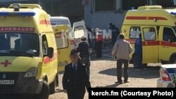 Керчанскія СМІ апублікавалі фатаграфіі зь месца выбуху ў Палітэхнічным каледжы