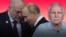 Каляж: Аляксандар Лукашэнка, Уладзімір Пуцін, Валер Карбалевіч (зьлева направа) 