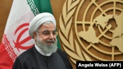 Iranian President Hassan Rohani meets with United Nations Secretary-General at the United Nations in New York, September 25, 2019