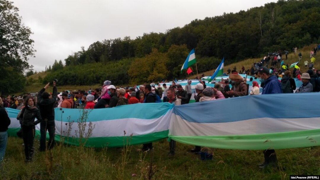Куштауда 9 августта узган протест чарасы