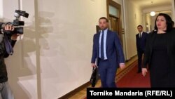 Վրաստան - Գլխավոր դատախազի թեկնածու Իրակլի Շոթաձեն ժամանում է խորհրդարան, Թբիլիսի, 17-ը փետրվարի, 2020թ.