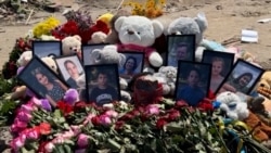 Memorial Held For Ukrainian Family Destroyed By Russian Missile 