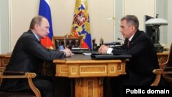 Русия президенты Владимир Путин һәм Татарстан президенты Рөстәм Миңнеханов