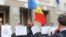 Protest spontan după arestarea a patru membri ai Platformei DA participanți la protestele din 24 aprilie, Chișinău, 5 mai 2016.