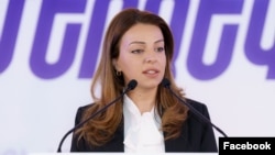 «Ուժեղ Հայաստան» կուսակցության անդամ Գոհար Ղումաշյանը, արխիվ