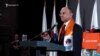 Armenia - Former Defense Minister Seyran Ohanian speaks at the start of his alliance's election campaign, 5 March, 2017