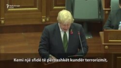 Pjesë nga fjalimi i Boris Johnsonit në Kuvendin e Kosovës