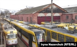 Уже понад два місяці міський електротранспорт не виходить на лінії. Трамвайне депо Одеси, 17 грудня 2025 року