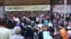 Animal rights activists protesting in front of Tehran Municipality. August 19, 2019