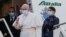 Ferenc pápa Irakba indul a római Leonardo da Vinci-Fiumicino repülőtérről, 2021. március 5-én.