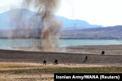 نمایی از رزمایش فاتحان خیبر در شمال‌غرب ایران