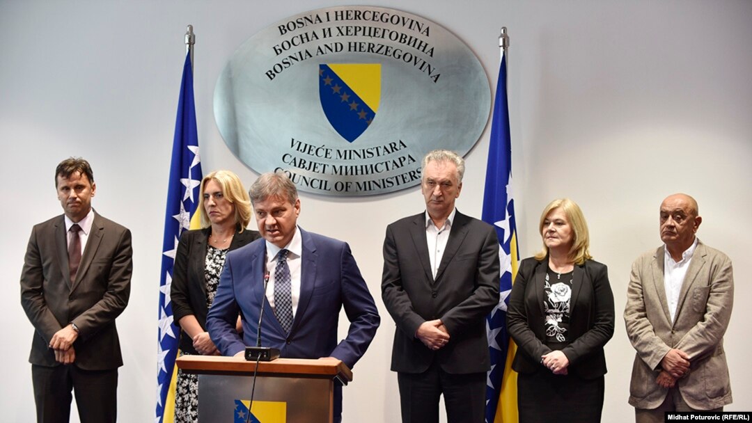 Press konfrencija u Sarajevu nakon postognutog dogovora 17. avgust 2016.