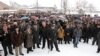 Armenia - Opposition candidate Sasun Mikaelian holds an election campaign rally in Hrazdan, 9Feb2012.