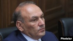 Armenia -- Finance Minister Gagik Khachatrian attends a meeting in the parliament, Yerevan, November 2, 2015.