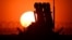 A Patriot air defense system is pictured at the military hub for Ukraine at the Rzeszow-Jasionka airport in Jasionka, southeast Poland, in March.