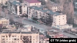 Ndërtesa të dëmtuara në Oleshki të Ukrainës. Fotografi nga arkivi. 