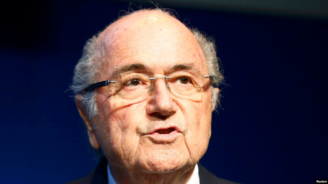 FIFA President Sepp Blatter announces he will resign at a press conference in Zurich on June 2, 2015. 
