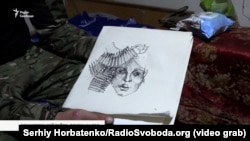 Незакінчений малюнок, який намалював десантник «Кора» у перервах між патрулюванням доріг