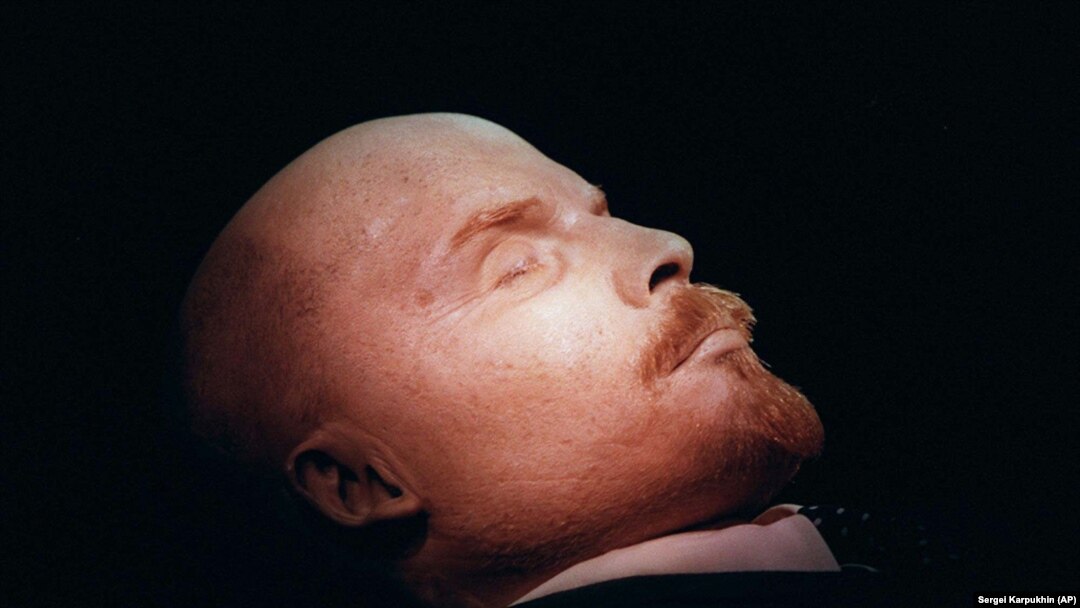The embalmed body of Vladimir Lenin in a mausoleum on Moscow's Red Square. (file photo)